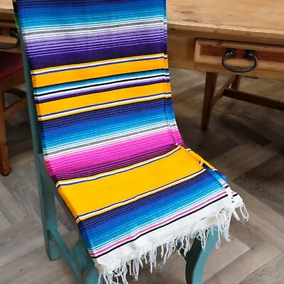 Mexican Serape Blanket - Mustard Yellow • £32