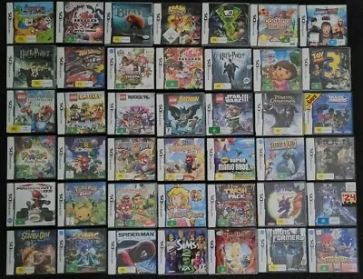 Nintendo DS Games - Over 200 To Choose From Inc Mario Sonic Pokemon Disney Lego • $13.49