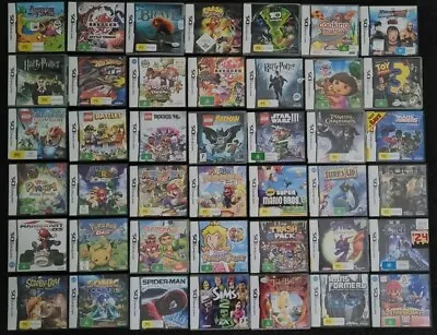 Nintendo DS Games - Over 200 To Choose From Inc Mario Sonic Pokemon Disney Lego • $17.99