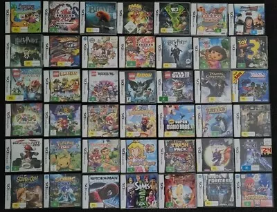 Nintendo DS Games With Case - Nothing Over $9.99 Inc Mario Sonic Pokemon Lego • $4.99