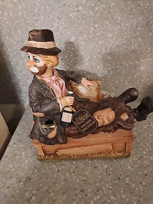 Vintage Waco Melody In Motion Willie The Whistler  Hobo Statue Music Box  • $47
