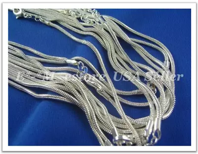 925 Silver Necklace Chain 16 - 24   • $3.19