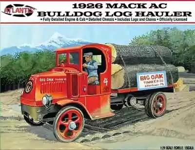 Atlantis Models 1926 MACK AC Bulldog Logging Truck 1/24 Plastic Model Kit 2401 • $24.99