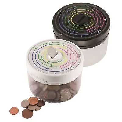 £13.99 • Buy Maze Puzzle Black Money Safe Childrens Piggy Bank Coin Box Kids Brain Game Gift