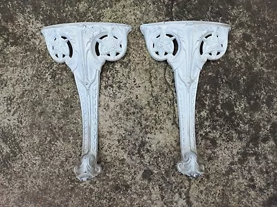 Enderslea White Outdoor Vintage Cast Aluminum Garden Seat LEGS Used Spare Parts  • $19.95