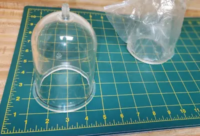 Vacuum Bell Jar  Plastic Dome With Nipple On Top 5x3  • $14