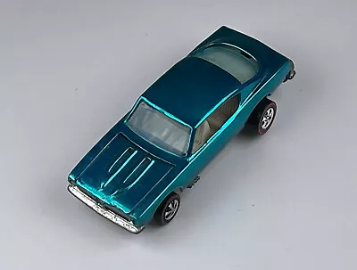 Restored Hot Wheels Redline - 1968 - Custom Barracuda - Aqua • $120