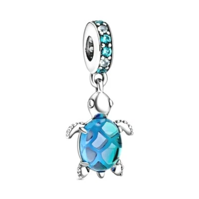 $68.99 • Buy PANDORA Charm Sterling Silver ALE S925 MURANO GLASS SEA TURTLE 798939C01