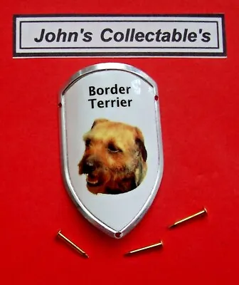 Border Terrier (dog)walking / Hiking Stick Badge  / Mount   New In Packet • £3.25