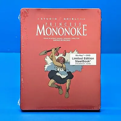 Princess Mononoke Limited Edition Steelbook Blu-ray/DVD Anime Movie Ghibli • $27.95