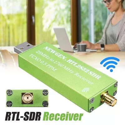 USB Adapter RTL-SDR RTL2832U + R820T2+ 1Ppm TCXO  Tuner Stick Receiver C2R84635 • $32.99