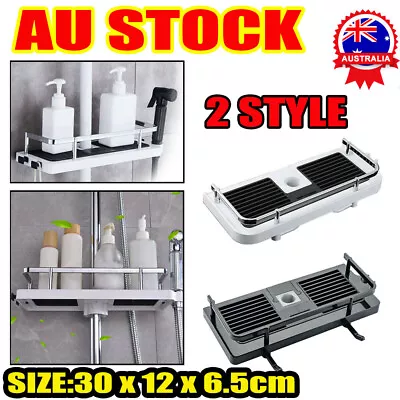 Bathroom Shelf Shower Pole Caddy Rack Storage Organiser Tray Holder AccessorieWP • $10.96