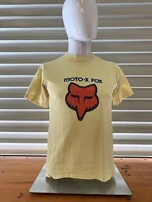 Vintage Moto-X Fox Yellow T-Shirt Supercross MotoX MX Racing Motocross  • $125