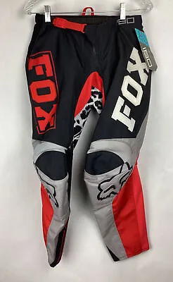 NWT Fox Racing Women's 180 Dirt Bike Riding Pants Red Black Gray Sz 5/6 New • $48