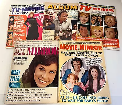 Vintage Movie Mirror TV Yearbook Magazines Mary Tyler Moore Elvis... • $9.95