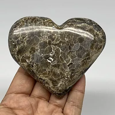 191.3g3 X3.6 X0.9  Natural Chocolate Gray Onyx Heart Polished @MoroccoB18778 • $9.60