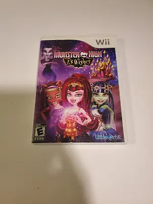 Monster High: 13 Wishes (Nintendo Wii 2013) ☆ Complete ☆ • $14.75