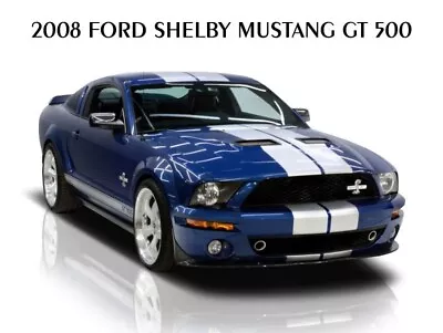 2008 Ford Shelby Mustang GT500 Metal Sign: LARGE SIZE 12 X 16 - Free Shipping • $33.88