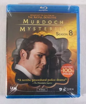 Murdoch Mysteries Season 8 W 4 Discs Blu-ray 2014 Sealed • $9.95