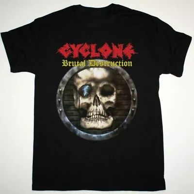 Vtg CYCLONE BRUTAL DESTRUCTION Cotton Black All Size Unisex Shirt • $17.99