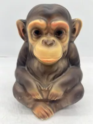 Vintage Ceramaster Ceramic Monkey Coin Bank Chimpanzee Japan *missing Stopper* • $9.99