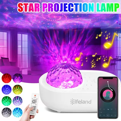 £13.99 • Buy Elfeland LED Galaxy Projector Light Sky Starry Night Music Light Lamp W/ Remote
