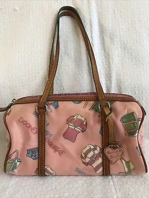 $59.99 • Buy Dooney & Bourke Mini East West Slouch Beach Themed Pink Purse Bag
