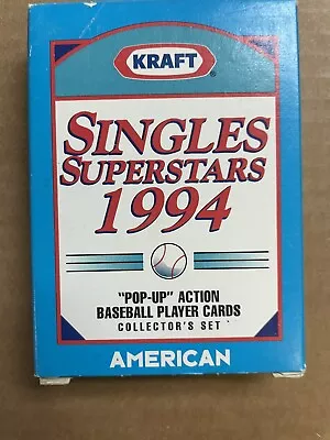 1994 Kraft Singles Superstars  Pop-Up  Action.  (American Lge Collector's  Set). • $6.82