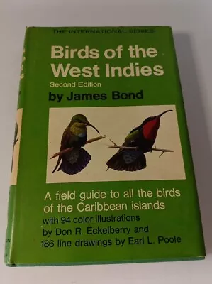BIRDS OF THE WEST INDIES James Bond 2nd American Edition HB/DJ (Ian Fleming) • $34.99
