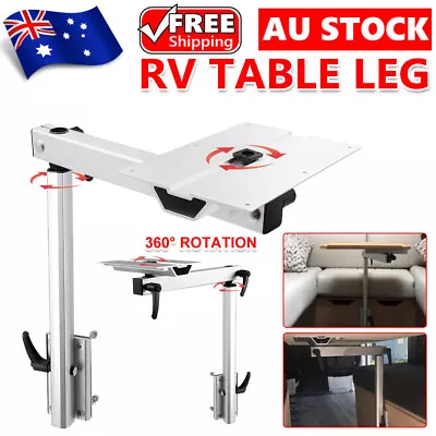 Height Adjustable RV Table Leg Swivel Foldable Marine Motorhome Aluminum Alloy • $92.95