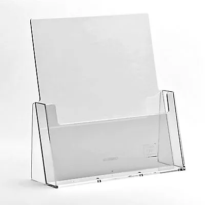 A6 DL A5 & A4 Leaflet Holders Counter Display Stand Flyer Menu Retail Dispensers • £9.95