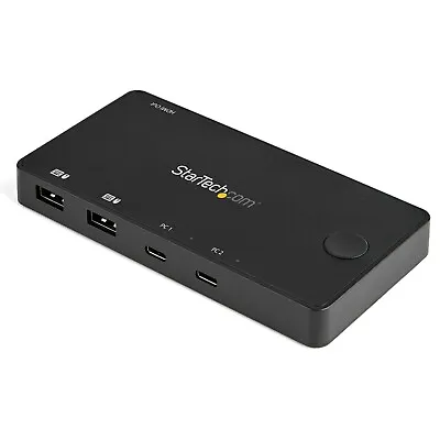 StarTech.com 2 Port USB C KVM Switch - 4K 60Hz HDMI - Compact Dual Port UHD USB • £39.99