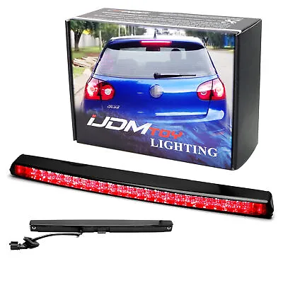 Blackout Smoke Lens LED Spoiler Lid 3rd Brake Lamp For VW 05-09 MK5 Golf GTI R32 • $35.99