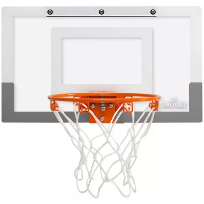 Spalding Slam Jam Over-The-Door Mini Basketball Hoop - Clear • $47.50