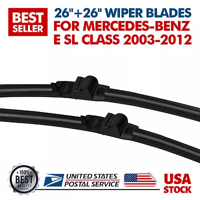 26 +26  Front OEM Windshield Wiper Blades Fit For Mercedes-Benz SL500 2006 NEW • $16.99