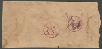 AOP India Indore State 1899 Stampless Cover Mhow • £3.80