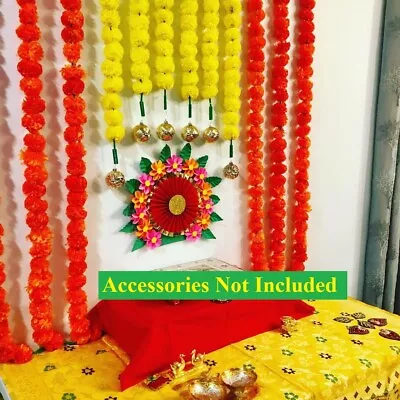 SaVvam Artificial Marigold Garland Flower String India Flower For House Warming • $10.99