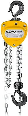 Yale VSIII 1000kg Chain Block Hoist Lifting Rigging Manual Tackle Gantry Pulley • £169.11