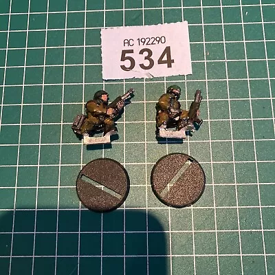 Warhammer 40K Cadian Shock Troop Lascannon Crew (no Cannon) 90s OOP Metal GW • $18.64