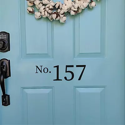 £2.99 • Buy HOUSE NUMBER - Front Door LetterBox Post Box Home Vinyl Decal Sticker