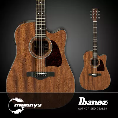 Ibanez AW54CE Artwood Acoustic Guitar W/ Cutaway & Pickup (Open Pore Natural) • $549