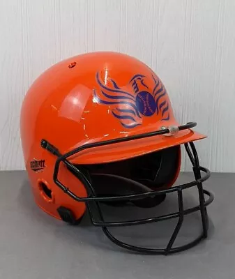 Schutt 2794PT Fastpitch Softball Ponytail Batting Helmet W/ Mask OSFA Orange • $20