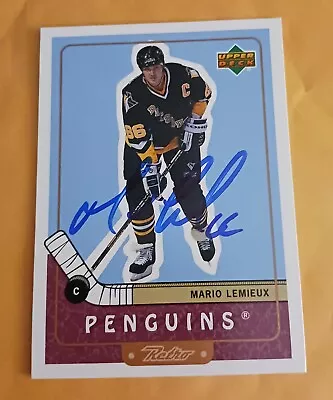 Mario Lemieux Autographed 1999 Upper Deck #83 Retro Card Hard Signed In-person • $79