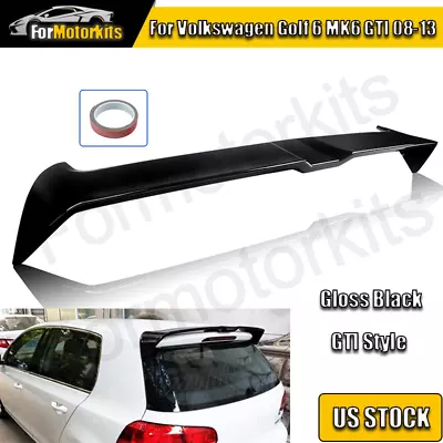 Rear Window Roof Trunk Spoiler Wing For VW Golf 6 MK6 GTI 2008-2013 Gloss Black • $104.45