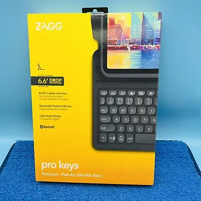 $39.98 • Buy ZAGG - Pro Keys Wireless Keyboard And Detachable Case - (For IPad 4,5th Gen)