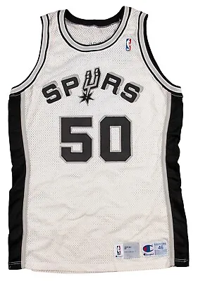 1991-92 David Robinson Game Used San Antonio Spurs Home Jersey MEARS A10 • $4999