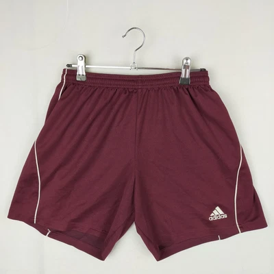 $10 • Buy Adidas Climalite Athletic Gym Shorts Polyester Elastic Waist Maroon Womens Sz S