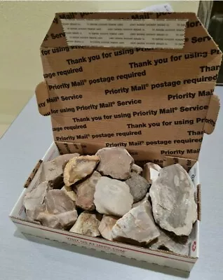 3+ Lbs Of Flint Chert Fire Starting Flint And Steel Knapping Flat Rate Box Full • $18.95