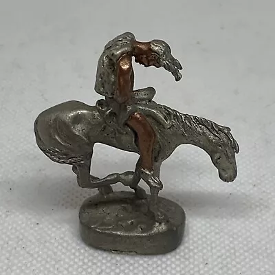 Vintage Native American Masterworks Pewter Horse Figurine END OF THE TRAIL • $13.99