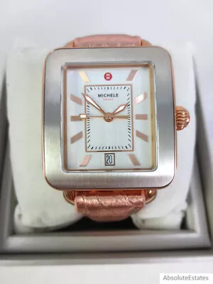 Michele Deco Sport Two Tone Rose Gold & Silver Ladies Watch MWW06K000039 Refurb • $284.99